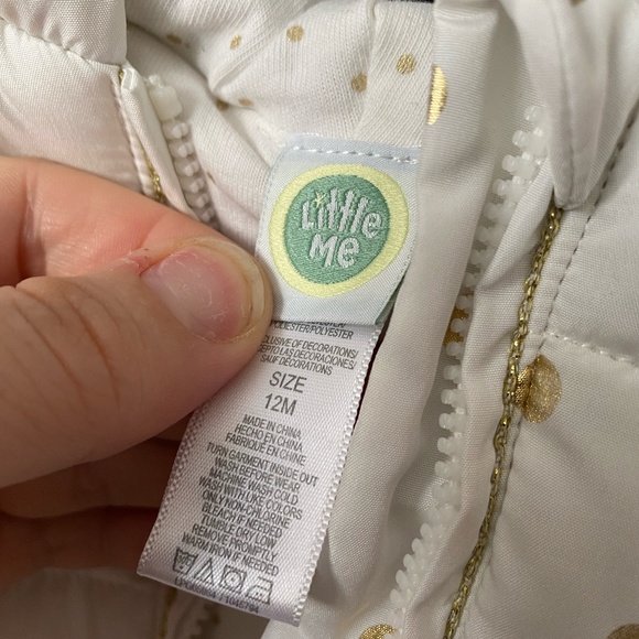 Little Me winter puffer coat - Picture 2 of 4